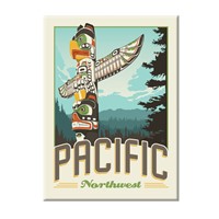 Pacific North West Totem Magnet