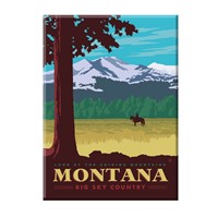 Montana Horseback Magnet