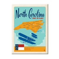 North Carolina Map Magnet