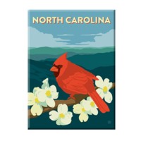 North Carolina Cardinal Magnet