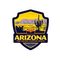 Arizona Cactus Emblem Sticker