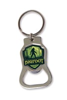 Bigfoot Emblem Bottle Opener Key Ring