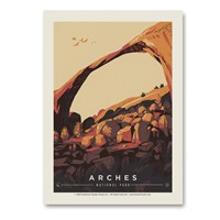Arches NP Landscape Arch Vert Sticker