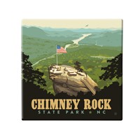 Chimney Rock State Park NC Square Magnet