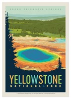 Yellowstone NP Grand Prismatic Springs Single Magnet