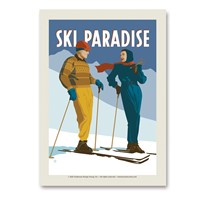 Ski Paradise Vertical Sticker