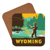 WY Fly Fishing Coaster