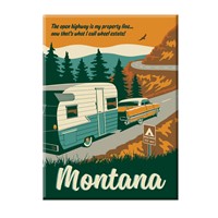 MT Travel by Trailer Magnet