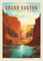 Grand Canyon NP Vermilion Landscape Postcard (Single)