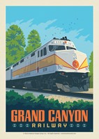 Grand Canyon Railway Diesel Engine Postcard (Single)