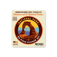 63 National Parks Circle Sticker Set