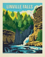 Linville Falls Landscape 8"x10" Print