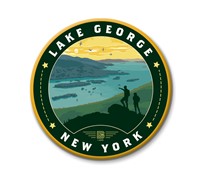 Lake George Overlook Circle Magnet
