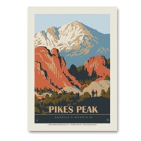 Pikes Peak, Co: Hiker's Delight Vertical Sticker