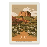 Zion National Park The Promised Land Vertical Sticker