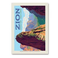 Zion National Park Ascent To Angels Landing Vertical Sticker