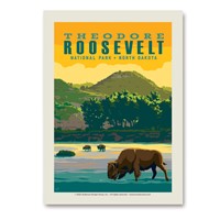Theodore Roosevelt NP Bison Vertical Sticker
