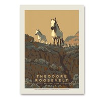 Theodore Roosevelt NP Horseplay Vertical Sticker
