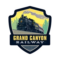 Grand Canyon Railway Steam Engine Emblem Sticker