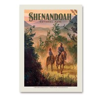 Shenandoah NP Horseback Riding Vertical Sticker