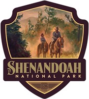 Shenandoah NP Horseback Riding Emblem Sticker