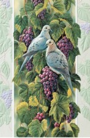 MOURNING DOVES IN VINEYARD (AWIN) FOLDED - W/ENV