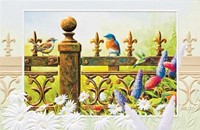 FLEUR DE LIS FENCE FOLDED - W/ENV