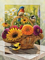 SUMMER BLOSSOMS (GW) PETITE FOLDED - W/ENV