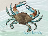 Crabby Celebration Petite Folded - W/Env