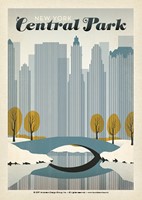 NYC Central Park Early Snow Postcard
