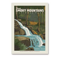 Great Smoky Mountain Laurel Falls Vert Sticker