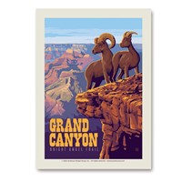 Grand Canyon NP Bright Angel Trail Vert Sticker