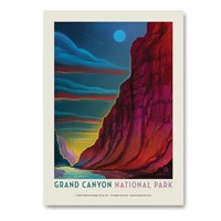 Grand Canyon NP Moonrise Vert Sticker
