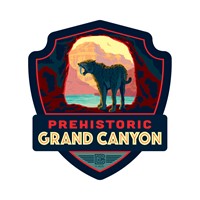 Grand Canyon NP SaberToothed Cat Emblem Magnet