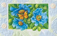 HIMALAYAN BLUE POPPIES FOLDED - W/ENV