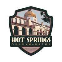 Hot Springs NP Quapaw Baths Emblem Sticker
