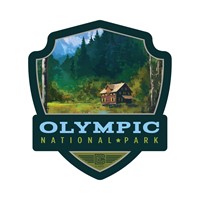 Olympic NP Enchanted Valley Chalet Emblem Sticker