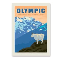 Olympic NP Mountain Goat Vert Sticker