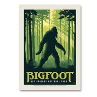 Hot Springs NP Bigfoot Vert Sticker