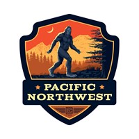 PNW Bigfoot Emblem Sticker