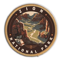 Zion NP Majestic Valley View Woven Patch
