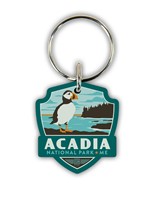 Acadia NP Emblem Wood Key Ring