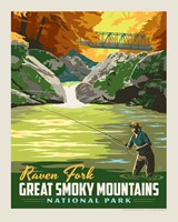 Great Smoky Mountains National Park Raven Fork 8" x 10" Print