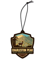 Charleston Peak Emblem Wood Ornament