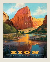 Zion NP Virgin River Valley 8" x 10" Print