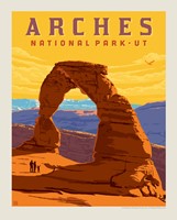 Arches NP Delicate Arch Sunset Vertical 8" x 10" Print