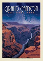 Grand Canyon NP Starry Landscape Postcard