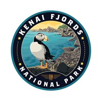 Kenai Fjords NP Circle Sticker