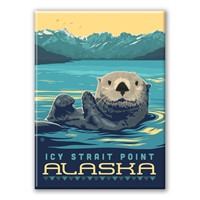 Icy Strait Point Otter Magnet