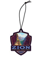 Zion NP Ascent to Angels Landing Wood Ornament